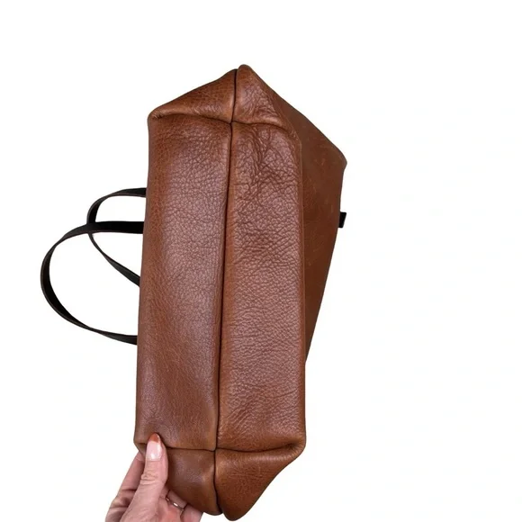 Portland Leather Goods Almost Perfect Medium Leather Tote Bag Nutmeg - Picture 2 of 6